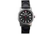 Wenger® Swiss Military Armbanduhr mit Leder/Nylon-Armband für Herren