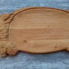 Holzschale mit Wildschwein Motiv