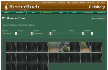 RevierBuch Wildkamera Bilder