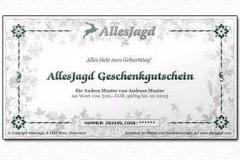 Geschenkgutscheine bei AllesJagd ab sofort Online Kaufen und Verschenken!