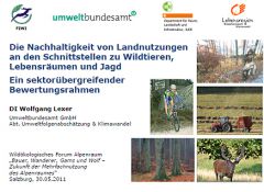 10 Jahre Kriterien und Indikatoren einer nachhaltigen Jagd