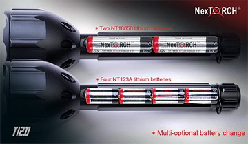 Akku oder Batteriebetrieb<small>© Nextorch</small>