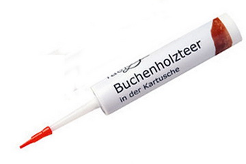 Buchenholzteer in der Kartusche